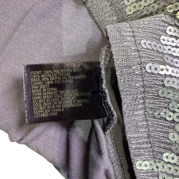 Worthington - grey sequin front Tank, Matte Grey - size Med  NWT - Picture 8 of 9